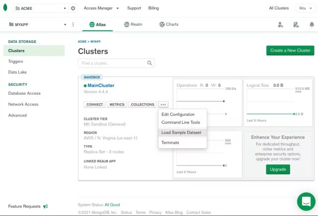 MongoDB Atlas Clusters